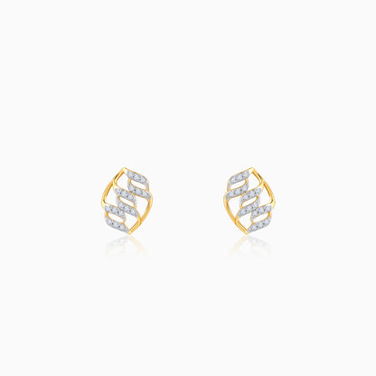Gold Glam Lab Grown Diamond Stud Earrings