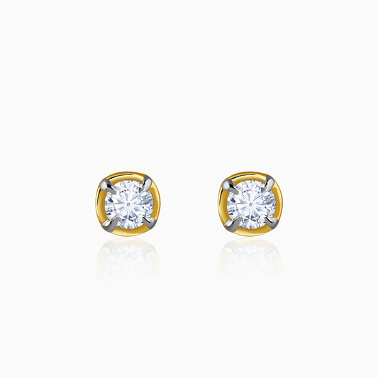 Gold Clarion Lab grown Diamond Earrings