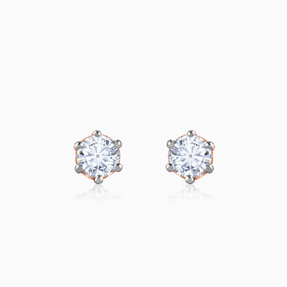 Rose Gold Serenique Lab Grown Diamond Earrings
