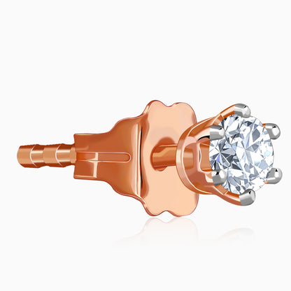Rose Gold Serenique Lab Grown Diamond Earrings