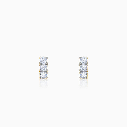 Gold Classic Line Lab Grown Diamond Earrings