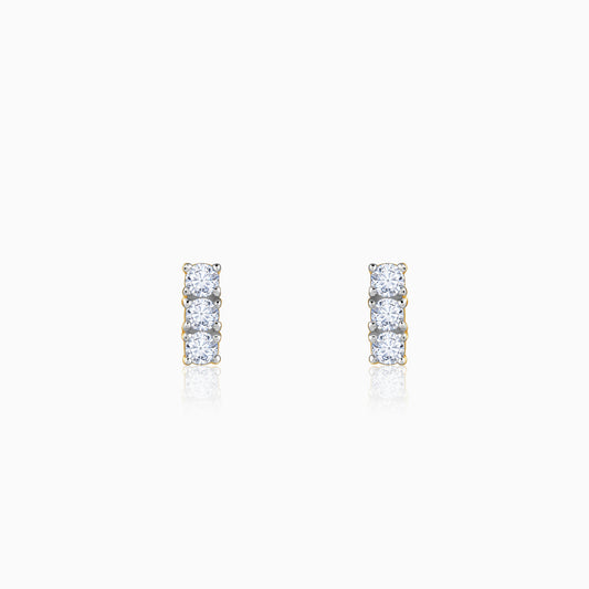 Gold Classic Line Lab Grown Diamond Earrings
