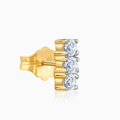 Gold Classic Line Lab Grown Diamond Earrings