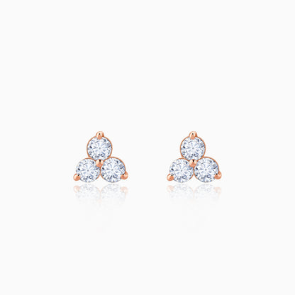 Rose Gold Grace Lab Grown Diamond Stud Earrings