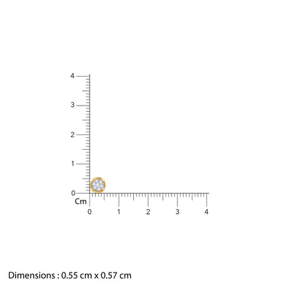 Gold Petal Lab Grown Diamonds Studs