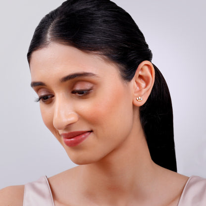 Gold Triple Glow Lab Grown Diamond Earrings