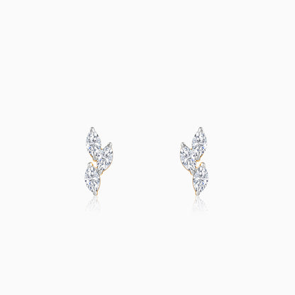 Gold Vine of Love Lab Grown Diamond Earrings