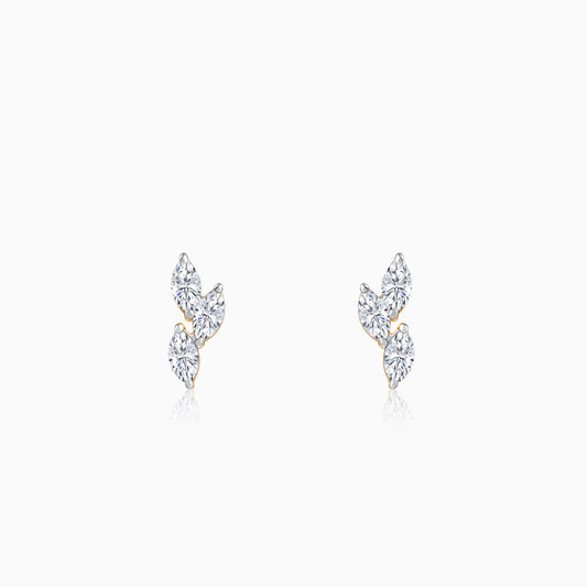 Gold Vine of Love Lab Grown Diamond Earrings