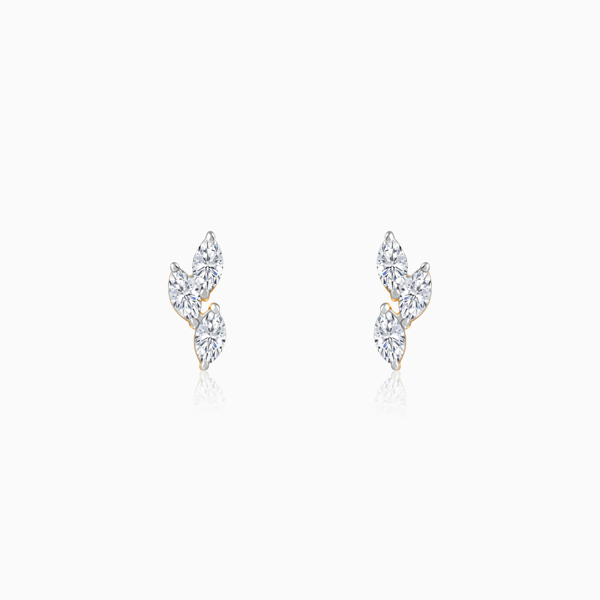 Gold Vine of Love Lab Grown Diamond Earrings