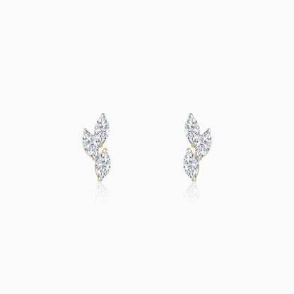 Gold Vine of Love Lab Grown Diamond Earrings