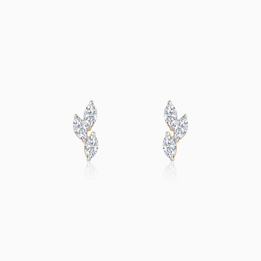 Gold Vine of Love Lab Grown Diamond Earrings
