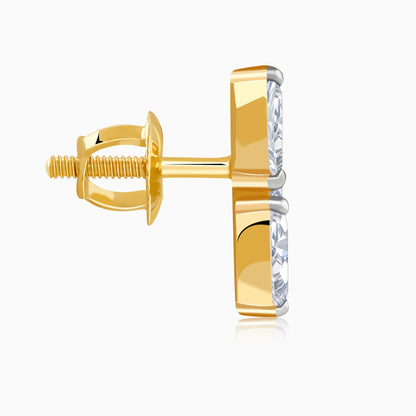 Gold Vine of Love Lab Grown Diamond Earrings