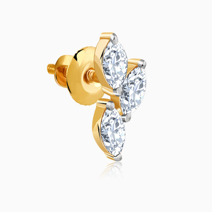 Gold Vine of Love Lab Grown Diamond Earrings