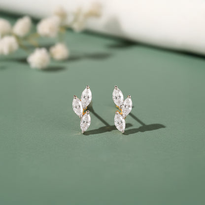 Gold Vine of Love Lab Grown Diamond Earrings