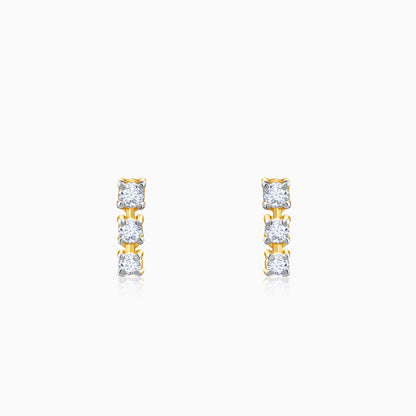Gold Triple Glow Lab Grown Diamond Studs