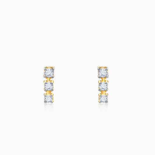 Gold Triple Glow Lab Grown Diamond Studs