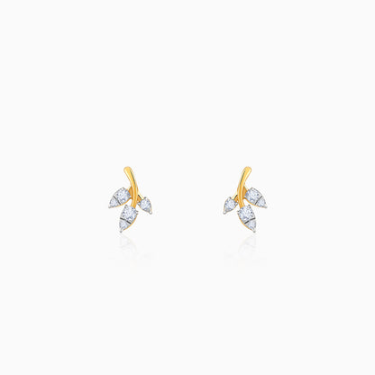 Gold Eternal Vine Lab Grown Diamond Earrings