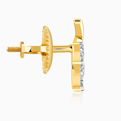 Gold Eternal Vine Lab Grown Diamond Earrings