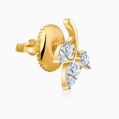 Gold Eternal Vine Lab Grown Diamond Earrings