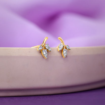 Gold Eternal Vine Lab Grown Diamond Earrings