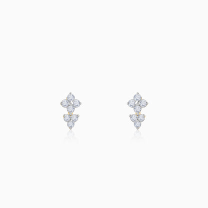 Gold Two Promises Lab Grown Diamond Earrings