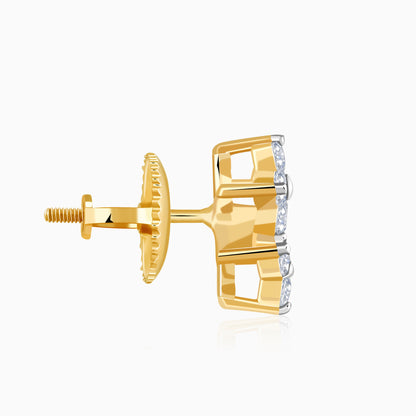 Gold Two Promises Lab Grown Diamond Earrings