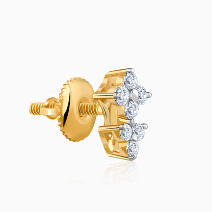 Gold Two Promises Lab Grown Diamond Earrings