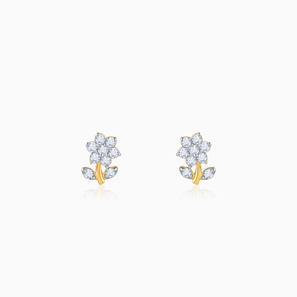 Gold Gilded Garden Lab Grown Diamond Earrings