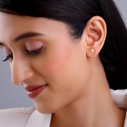 Gold Gilded Garden Lab Grown Diamond Earrings