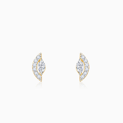 Gold Divine Eye Lab Grown Diamond Earrings