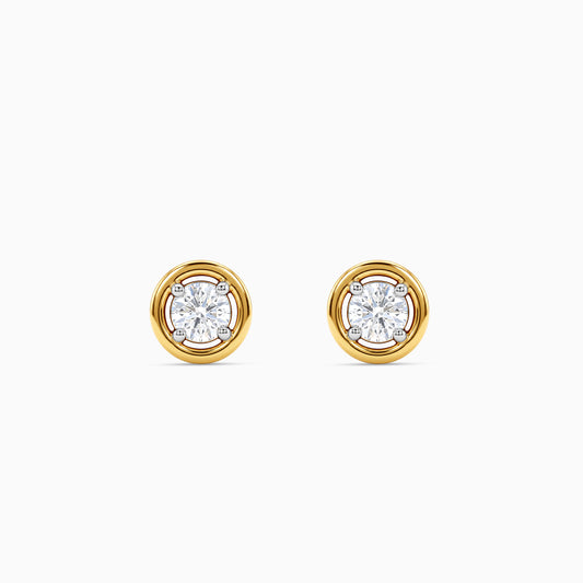 Gold Solstice Spark Lab Grown Diamond Earrings