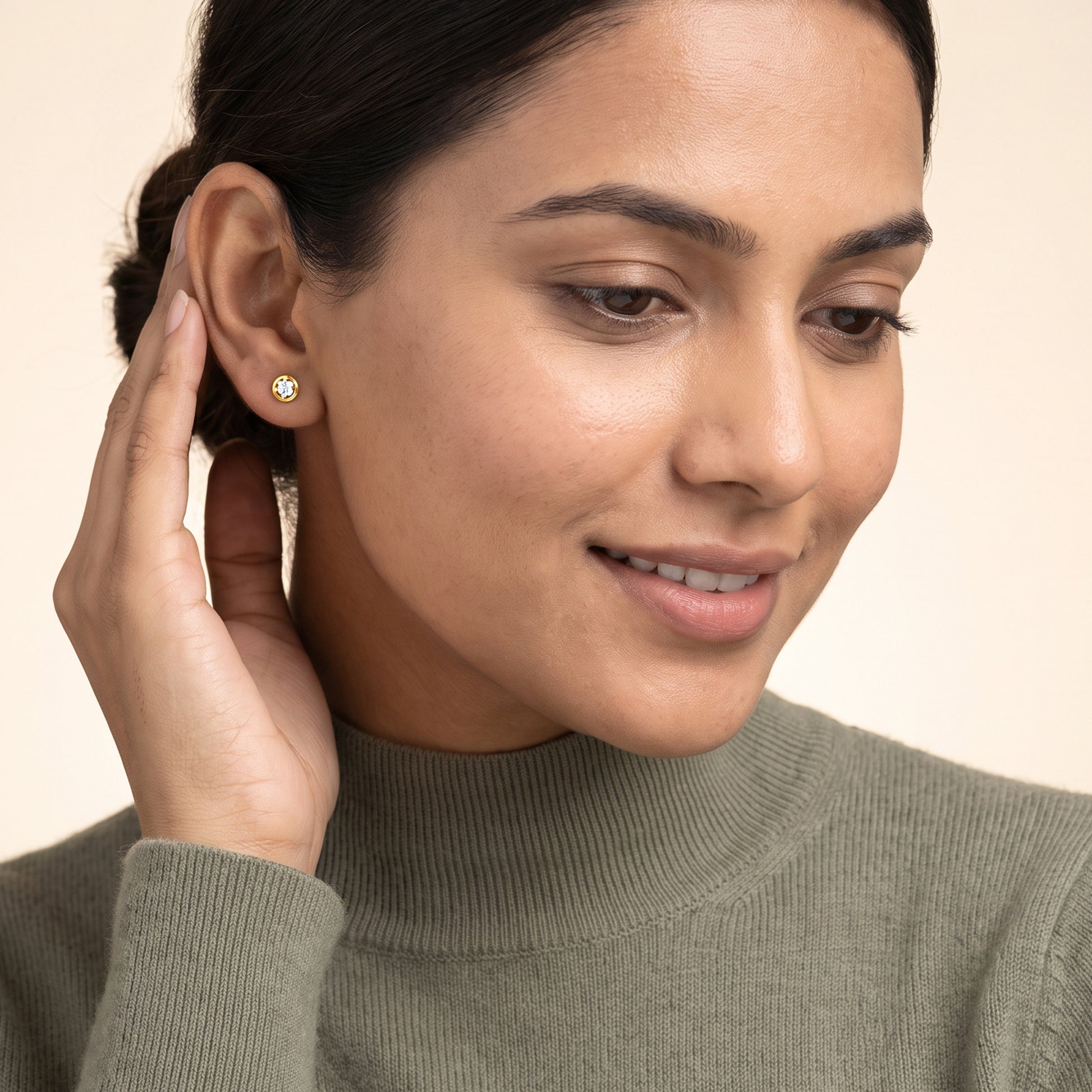 Gold Solstice Spark Lab Grown Diamond Earrings