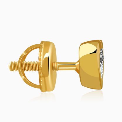 Gold My Heartbeat Lab Grown Diamond Studs