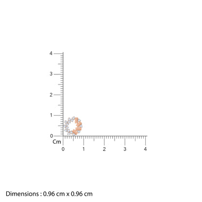 Rose Gold Crimson Halo Lab Grown Diamond Studs
