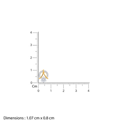 Gold Twinkle Top Lab Grown Diamond Studs