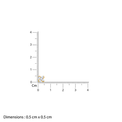 Gold Clover Shine Lab Grown Diamond Studs
