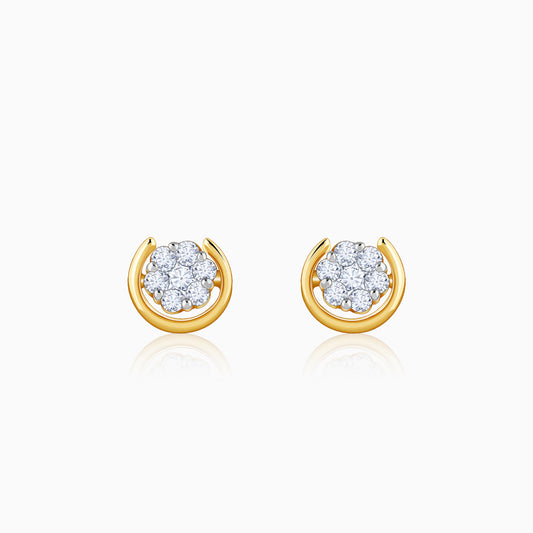 Gold Sphere Lab Grown Diamond Studs