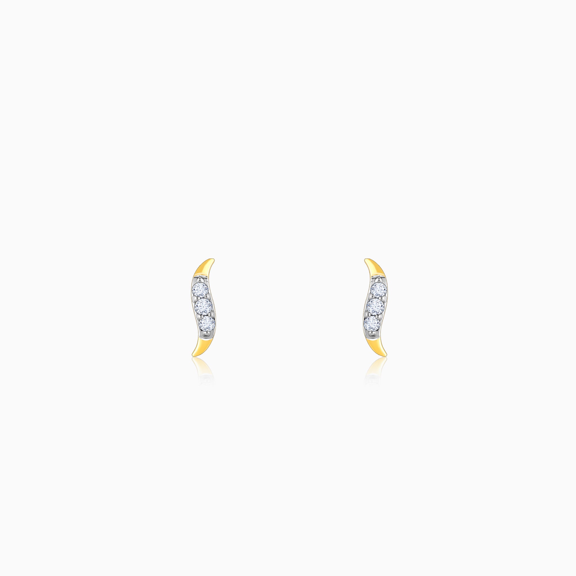 Diamonds and Gold Goccia Earrings main image 1