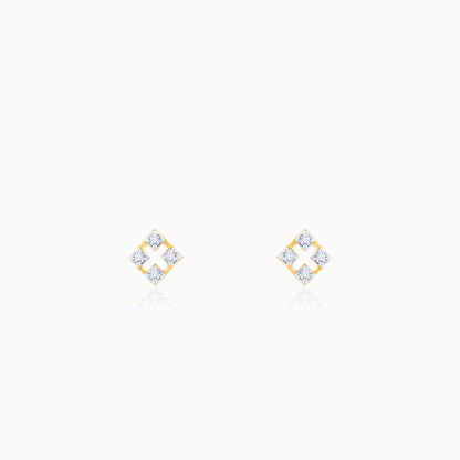 Lab_grown_diamond_Gold_Rhombus_Diamond_Stud_Earrings