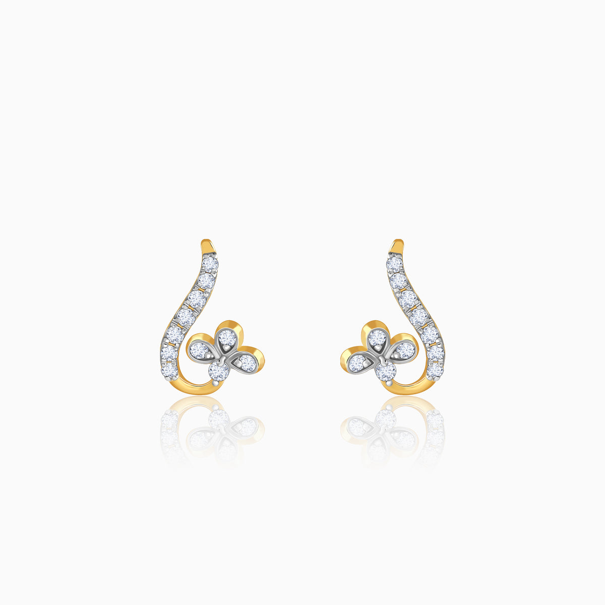 Gold Liora Lab Grown Diamond Earrings