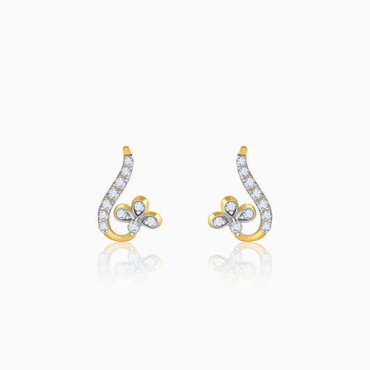 Gold Liora Lab Grown Diamond Earrings