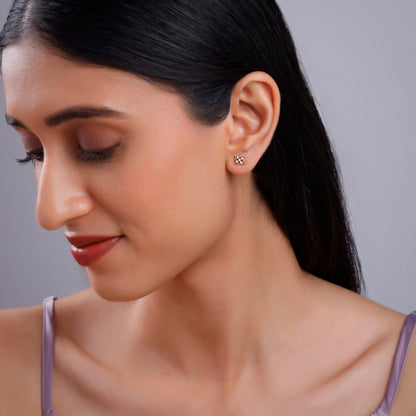 Gold Beigoma Lab Grown Diamond Studs