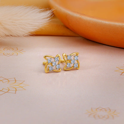 Gold Beigoma Lab Grown Diamond Studs
