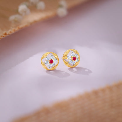 Gold Everbloom Lab Grown Diamond Studs