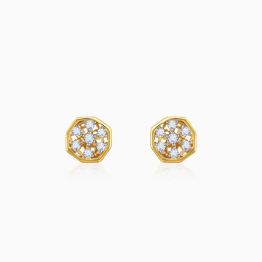 Gold Bloom Lab Grown Diamond Studs