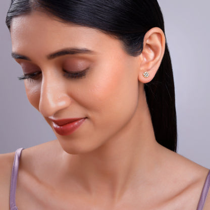 Gold Bloom Lab Grown Diamond Studs