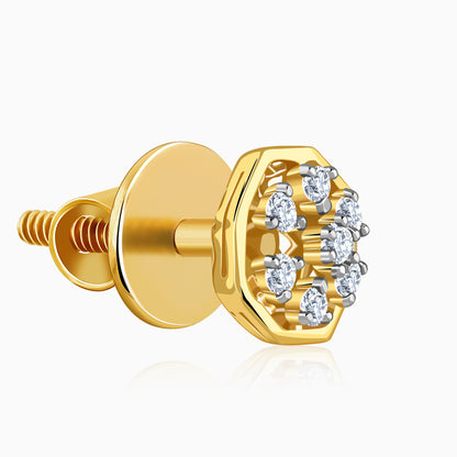 Gold Bloom Lab Grown Diamond Studs