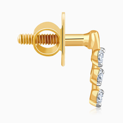 Gold Elysian Lab Grown Diamond Earrings