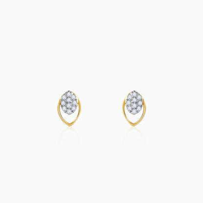 Gold Blush Loop Lab Grown Diamond Earrings