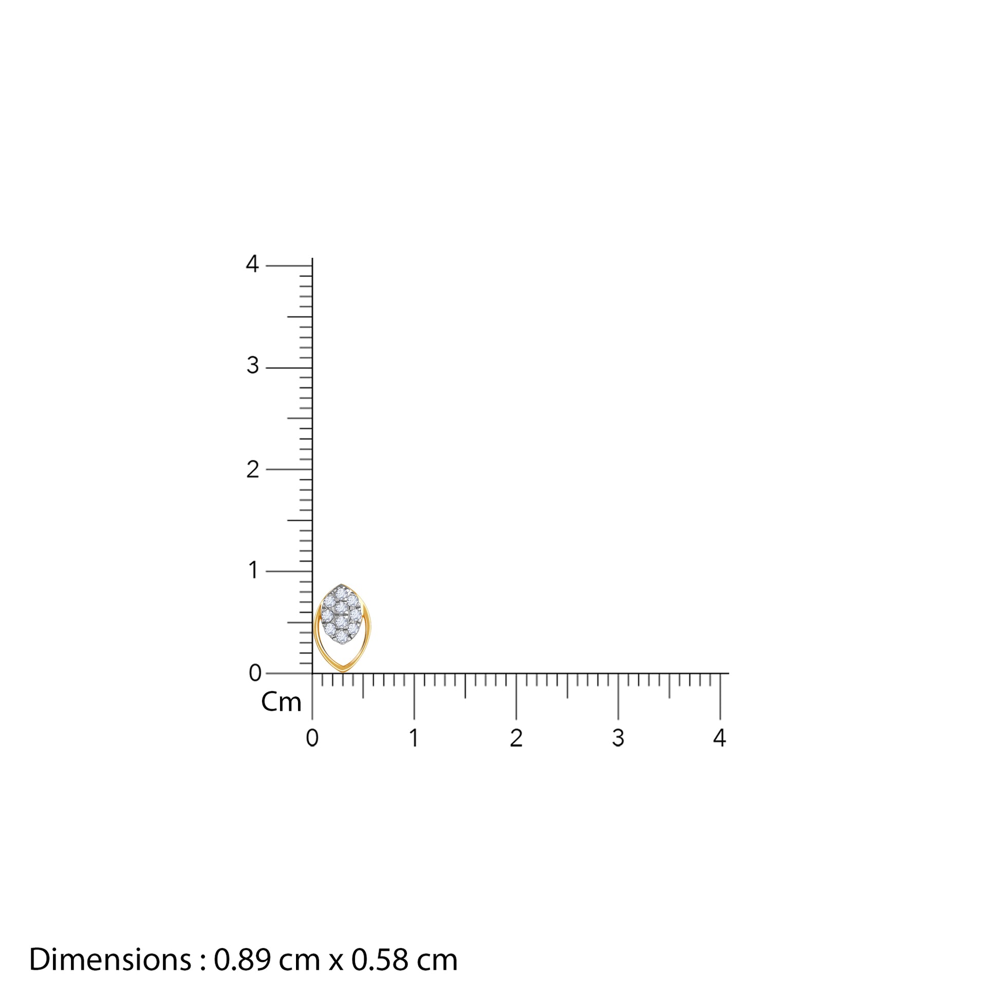 Gold Blush Loop Lab Grown Diamond Earrings